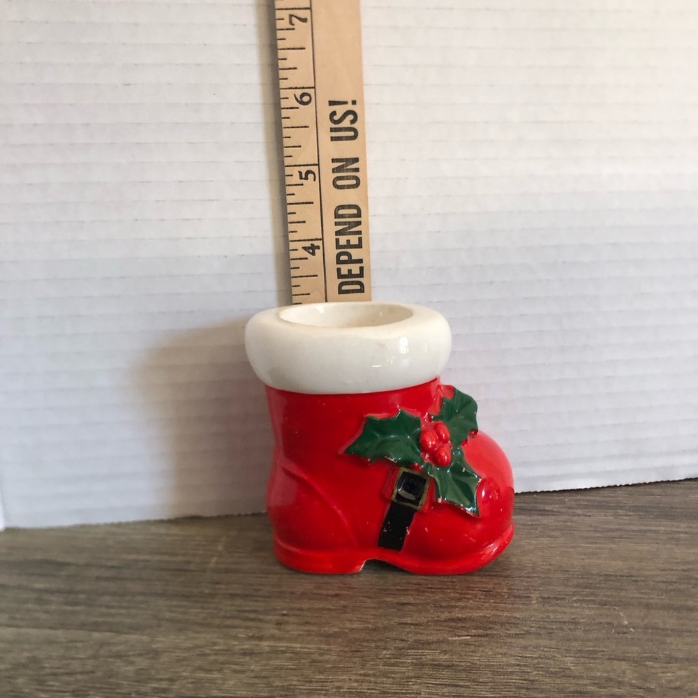 Vtg Ceramic Candle Holder - Japan - Picture 9 of 11